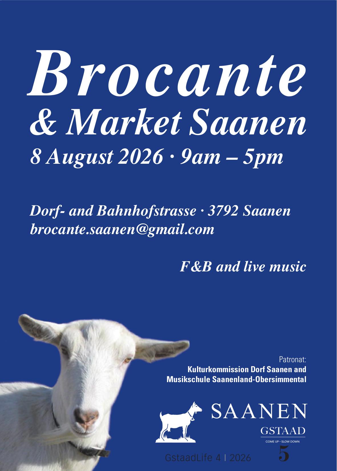 Brocante & Market Saanen, 8. August
