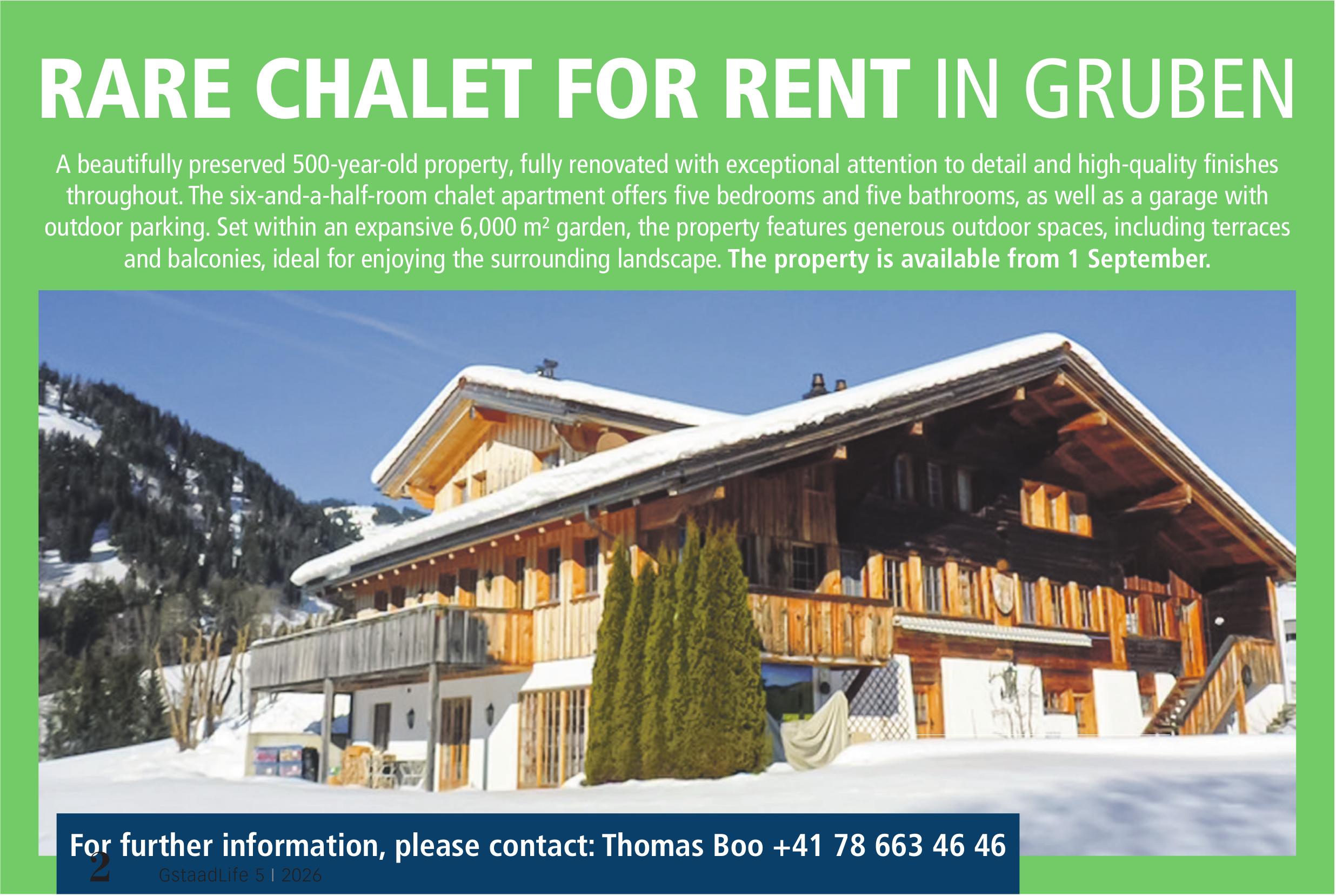 RARE CHALET FOR RENT IN GRUBEN, Chalet, zu vermieten