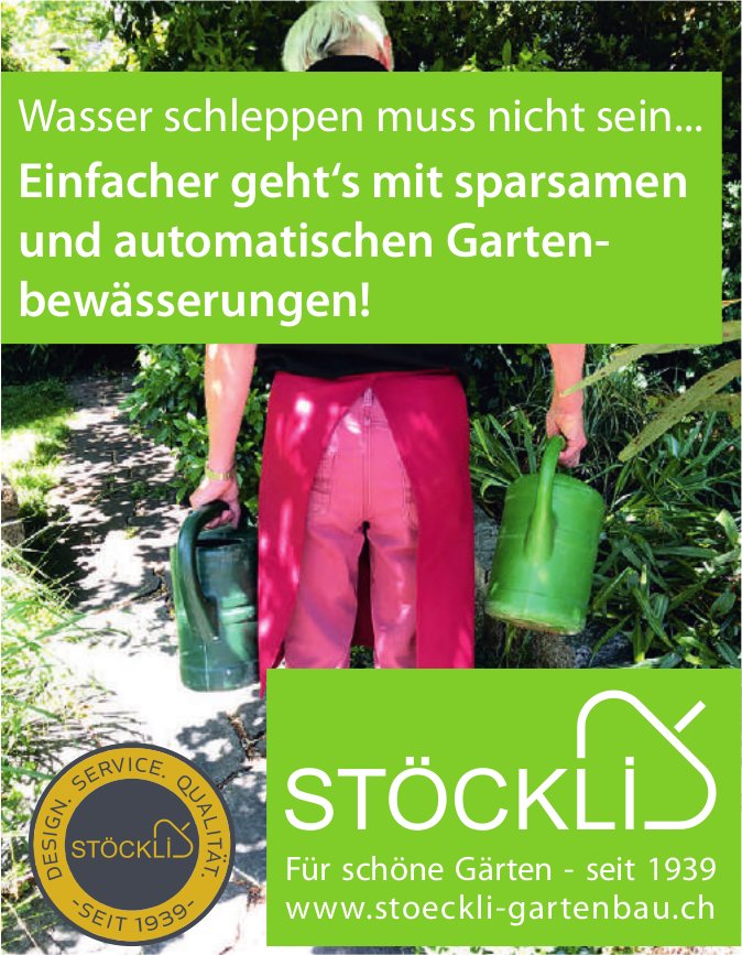 Stockli Fur Schone Garten Einfacher Geht S Mit Sparsamen Und Automatischen Garten Bewasserungen