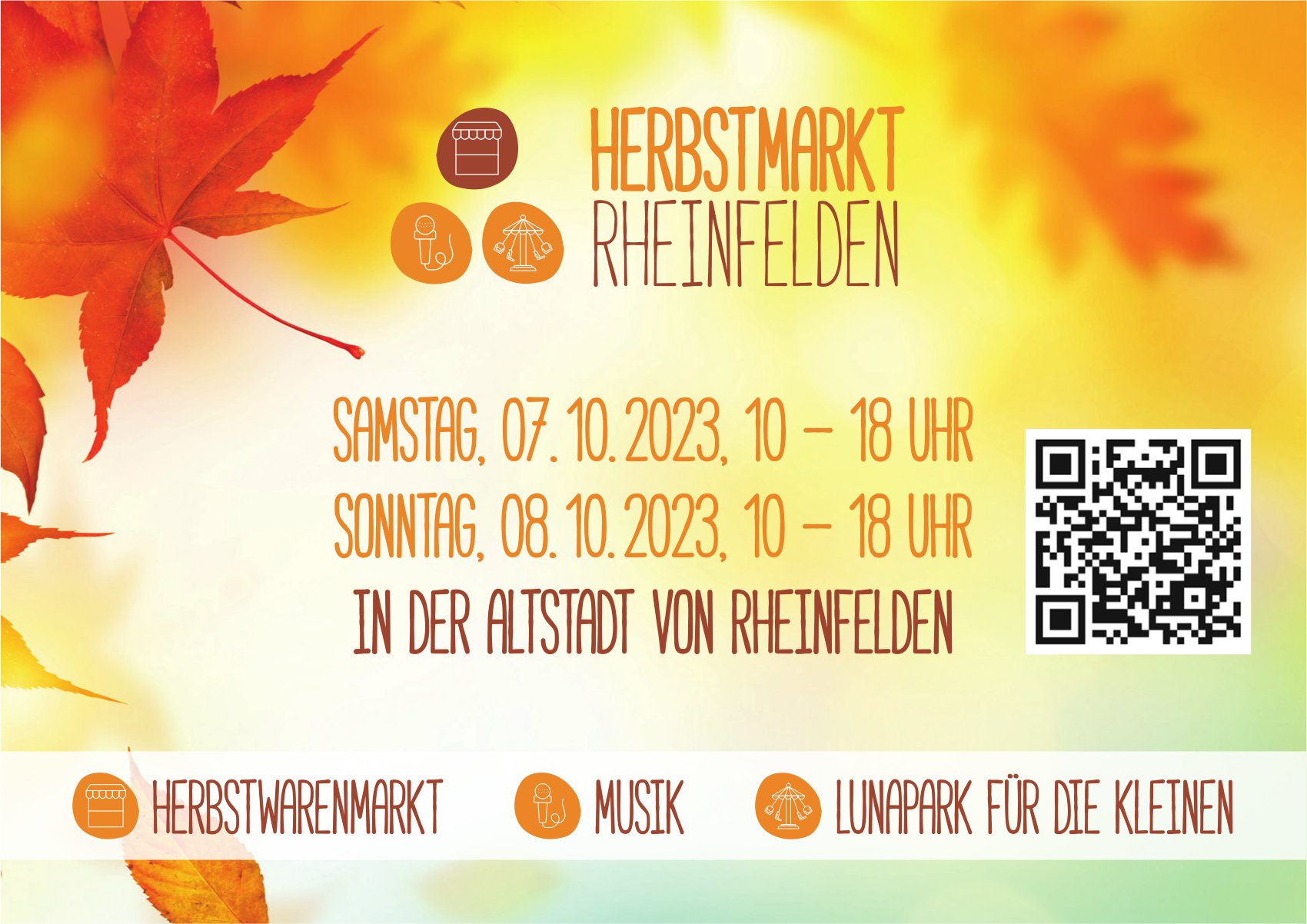 Herbstmarkt, 7. und 8. Oktober, Altstadt, Rheinfelden