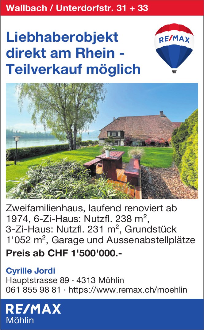 Zweifamilienhaus, 3- und 6-Zimmerhäuser, Wallbach,  zu verkaufen