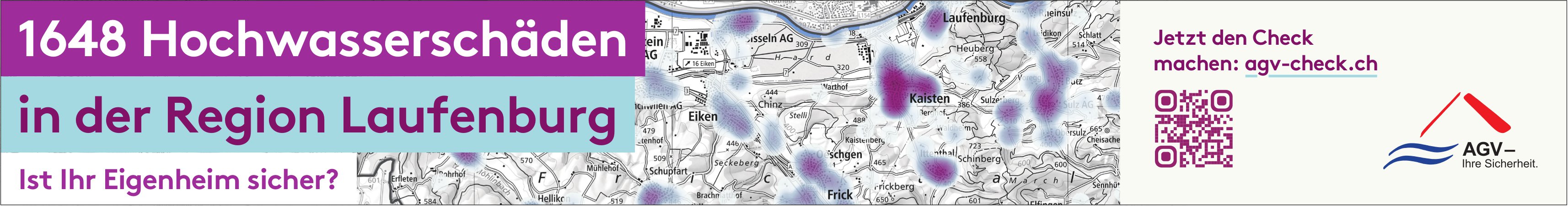 AGV, Laufenburg - 1648 Hochwasserschäden in der Region Laufenburg. Ist Ihr Eigenheim sicher?