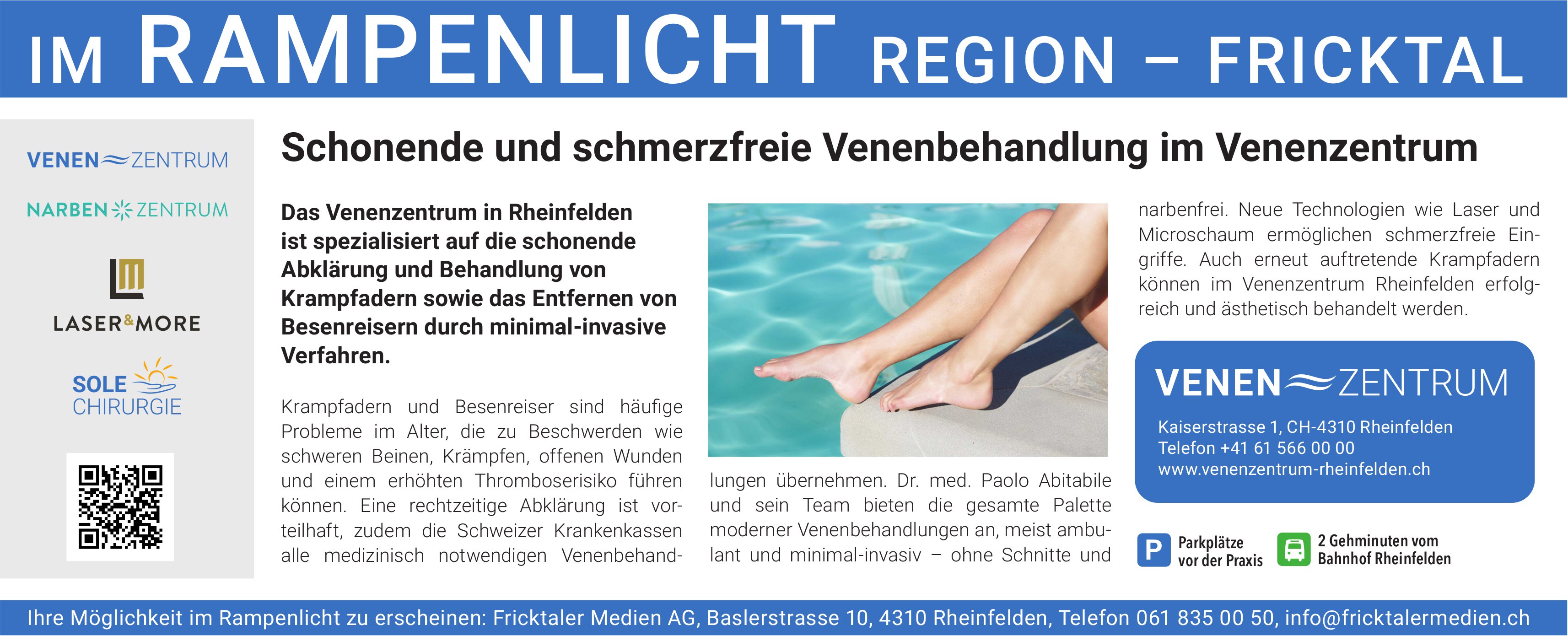 Venenzentrum Rheinfelden, Schonende und schmerzfreie Venenbehandlung im Venenzentrum