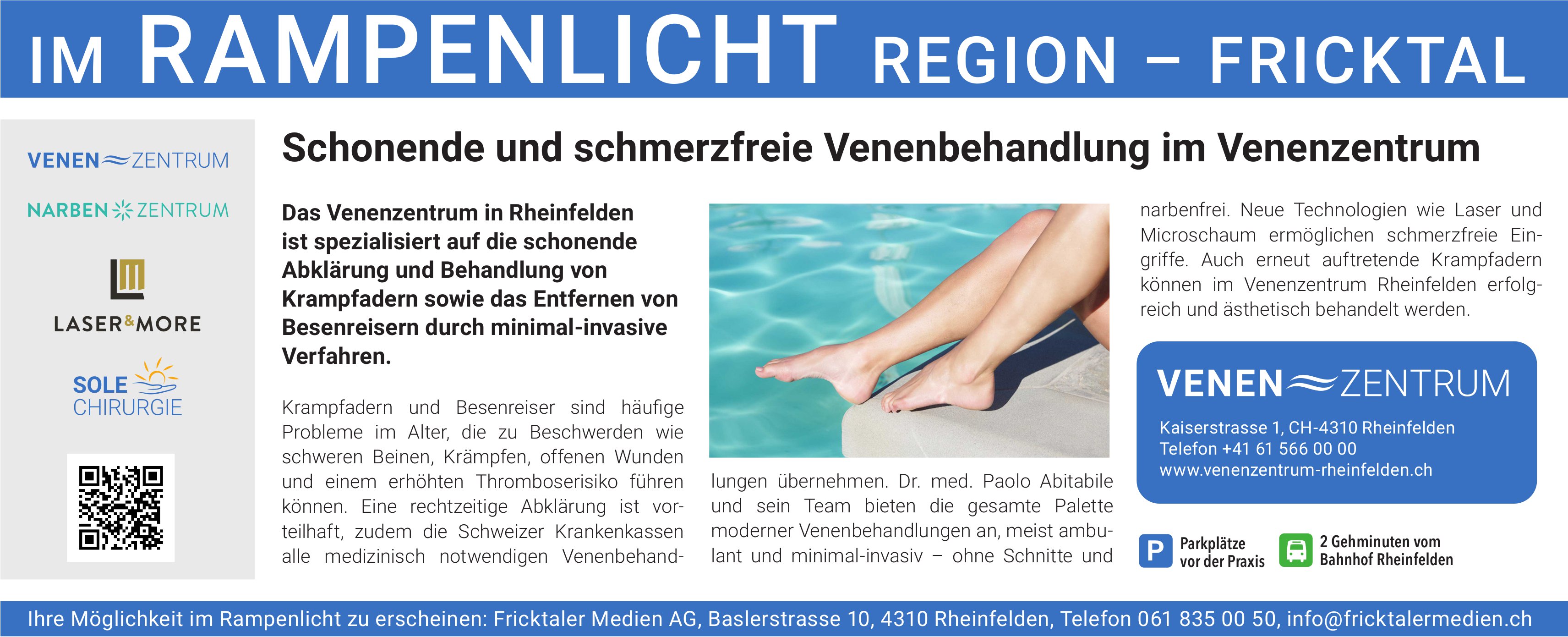 Venenzentrum Rheinfelden, Schonende und schmerzfreie Venenbehandlung im Venenzentrum