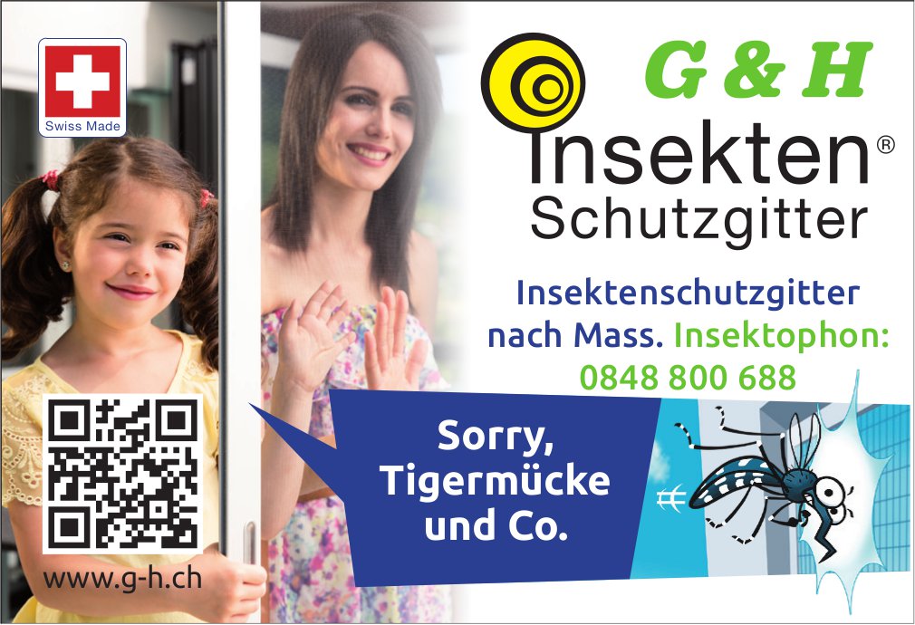 G & H Insekten Schutzgitter, Insektenschutzgitter nach Mass