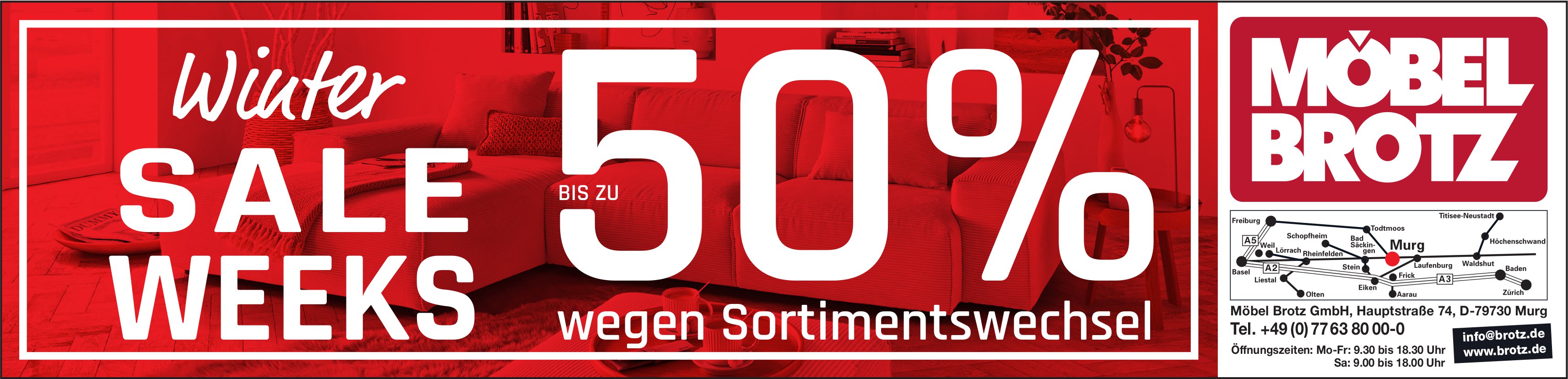 Brotz, D-Murg - Winter Sale weeks bis zu 50%