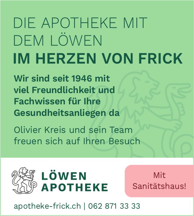 Löwen Apotheke, Frick - Mit Sanitätshaus