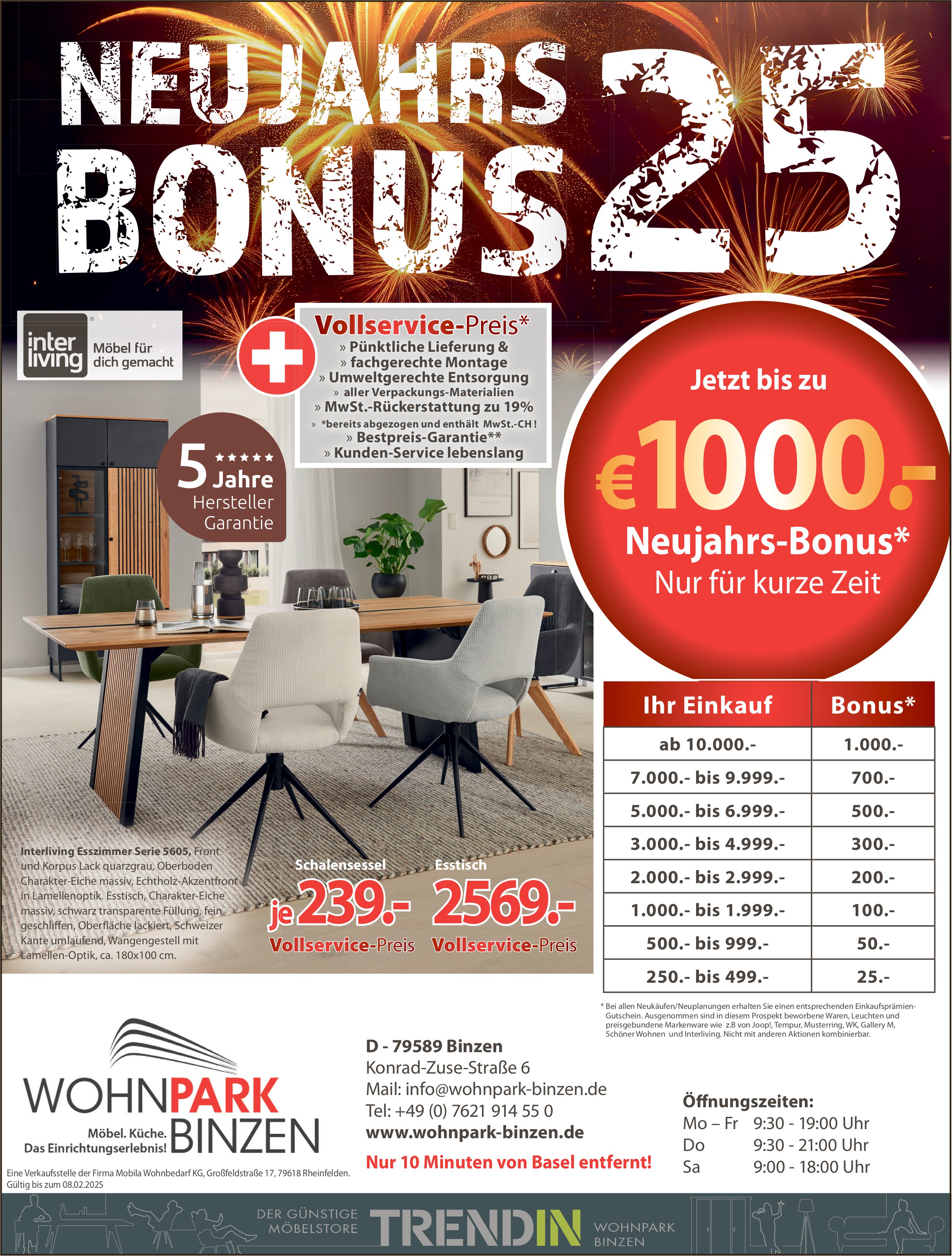 Wohnpark, D-Binzen - Neujahrsbonus 25