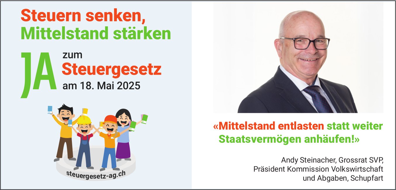 JA zum Steuergesetz