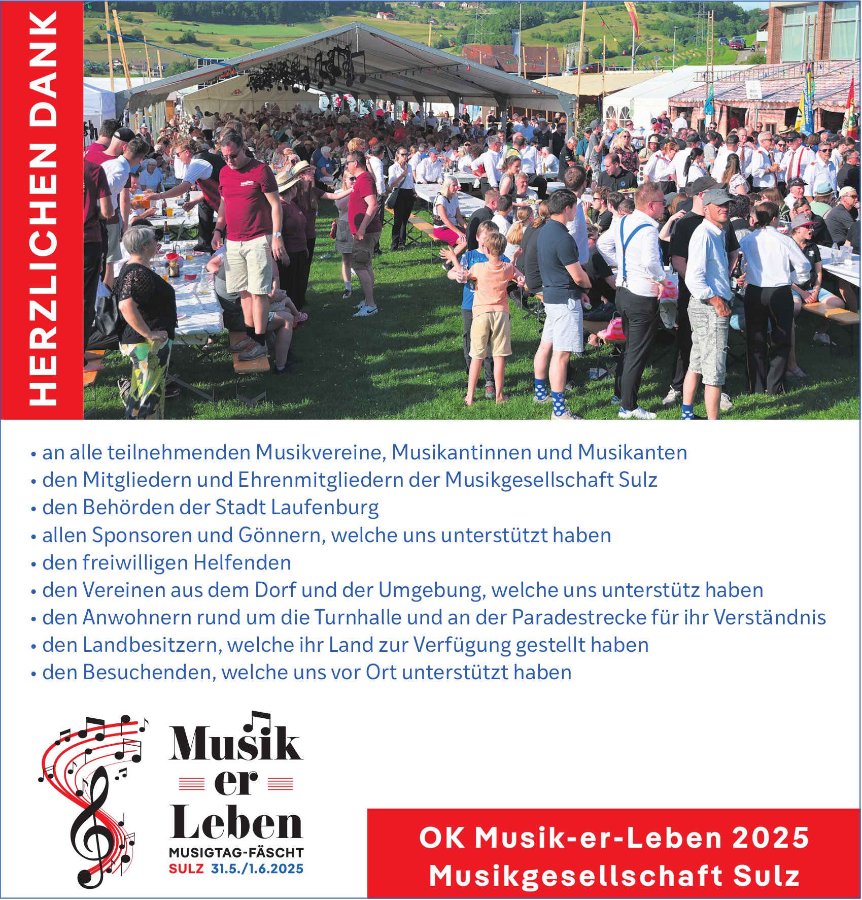 Herzlichen Dank an alle