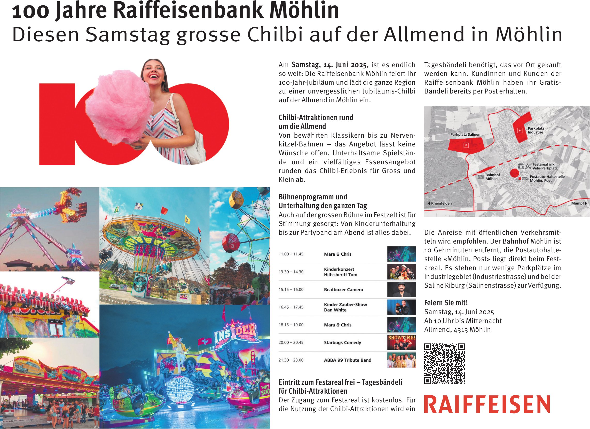 100 Jahre Raiffeisenbank Möhlin, 14. Juni