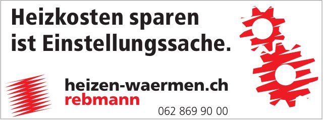 Rebmann - Heizkosten sparen ist Einstellungssache.