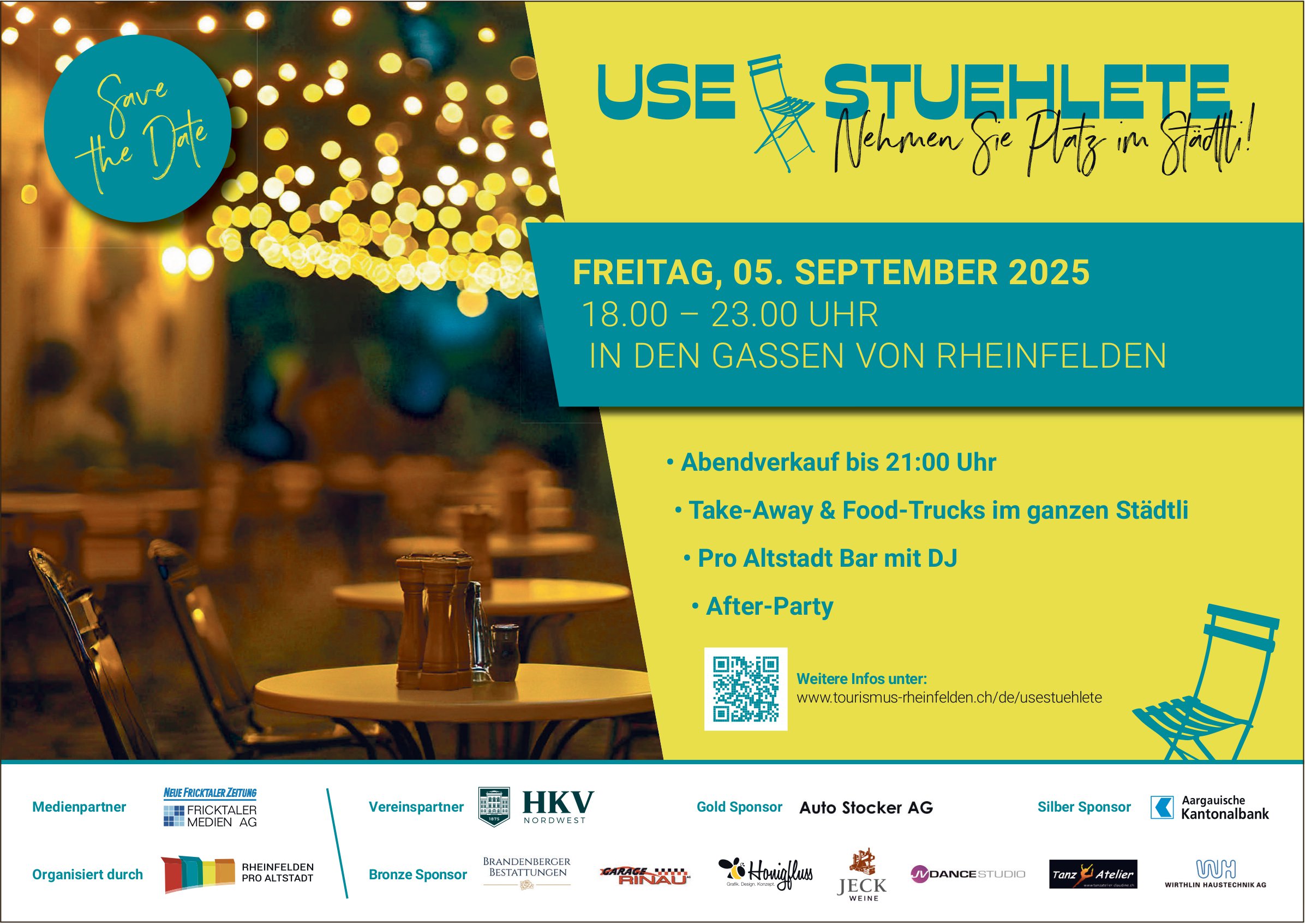 USE STUEHLETE - Nehmen Sie Platz im Städtli!, 5. September, Rheinfelden