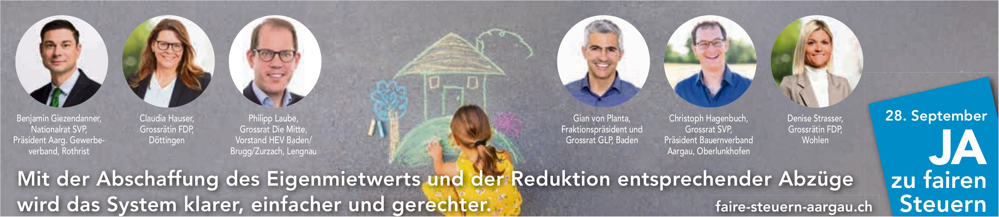 Faire Steuern Aargau, Abschaffung des Eigenmietwerts