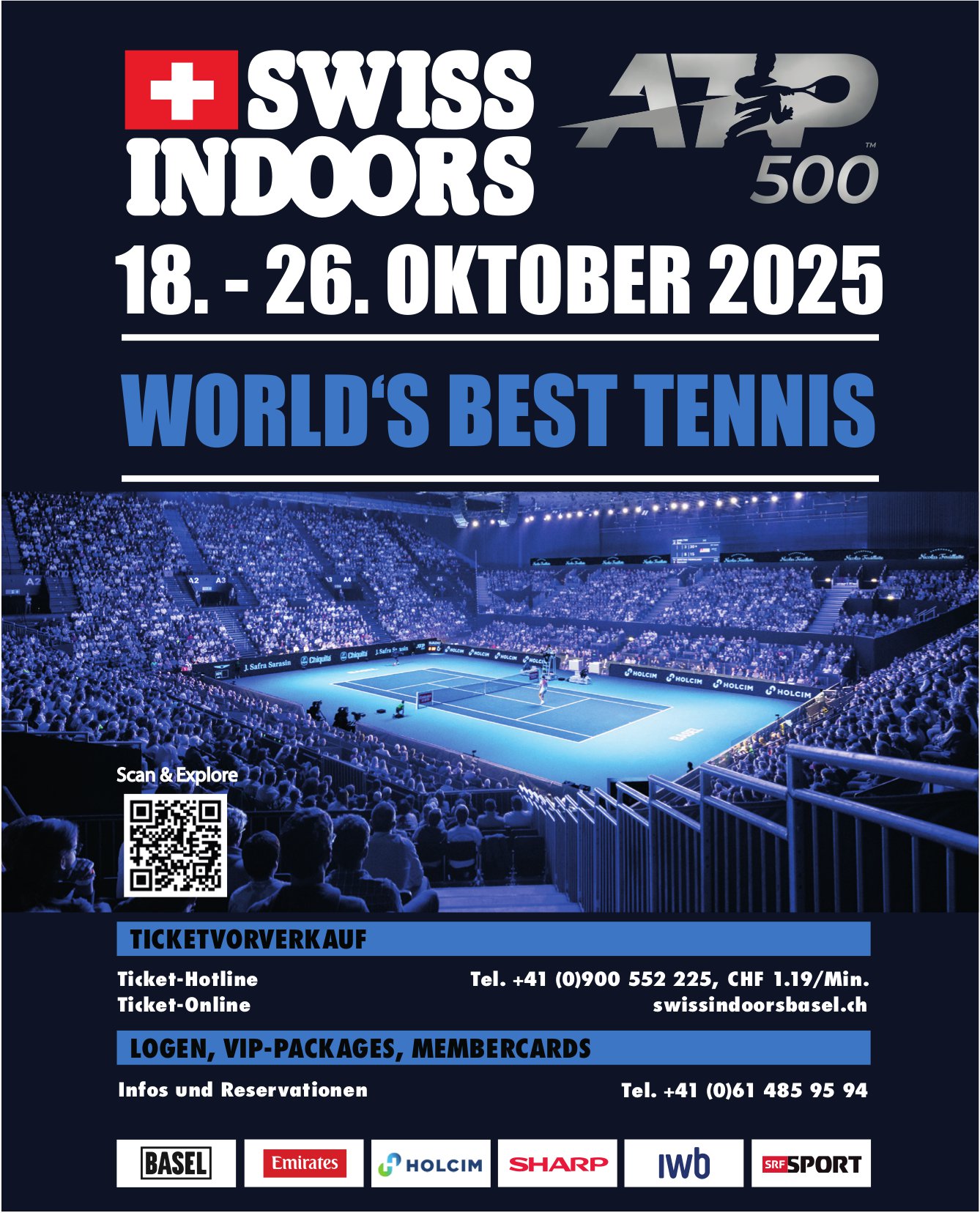 World‘s Best Tennis, 18. - 26. Oktober, Basel