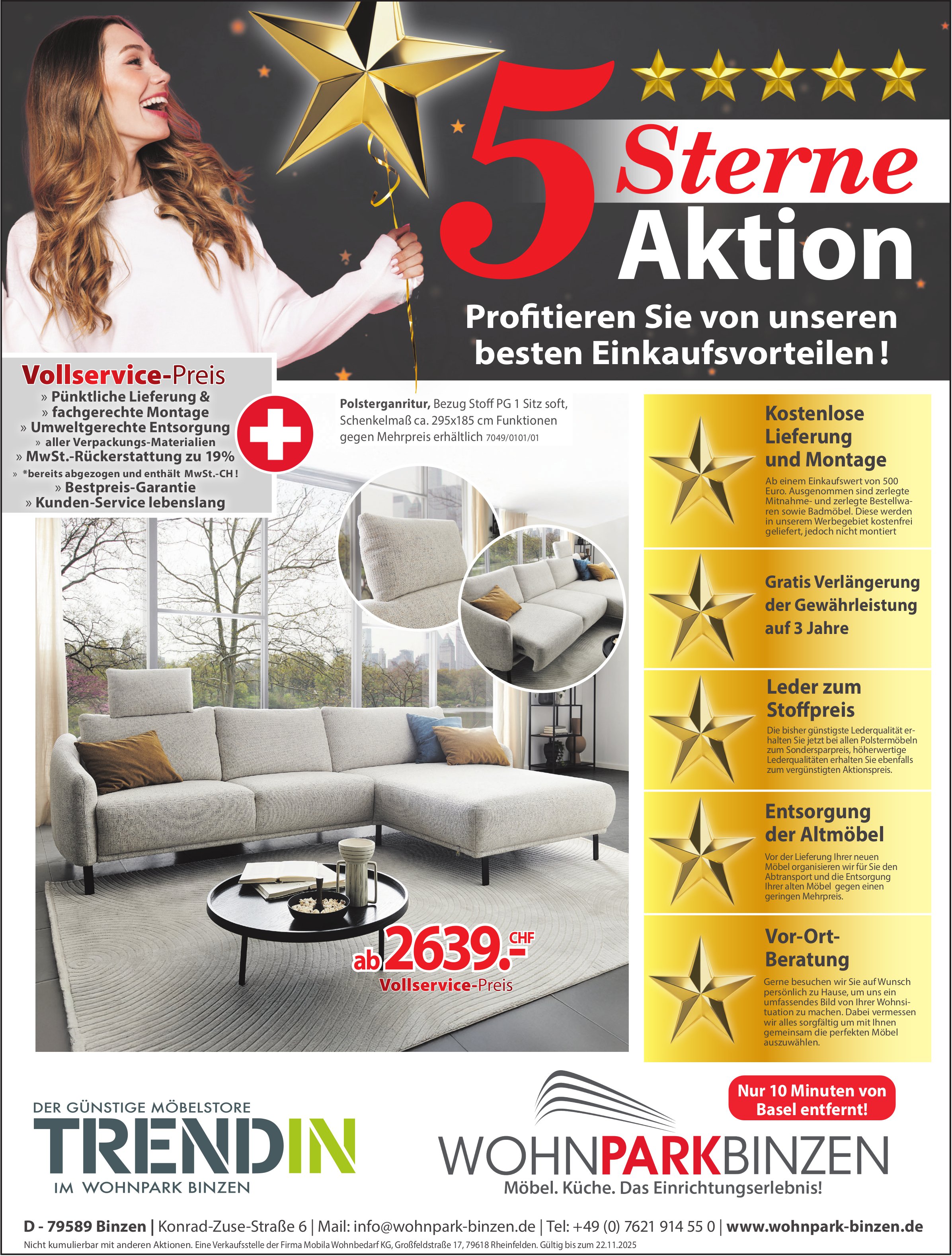 Wohnpark Binzen, Profitieren Sie von unseren besten Einkaufsvorteilen !