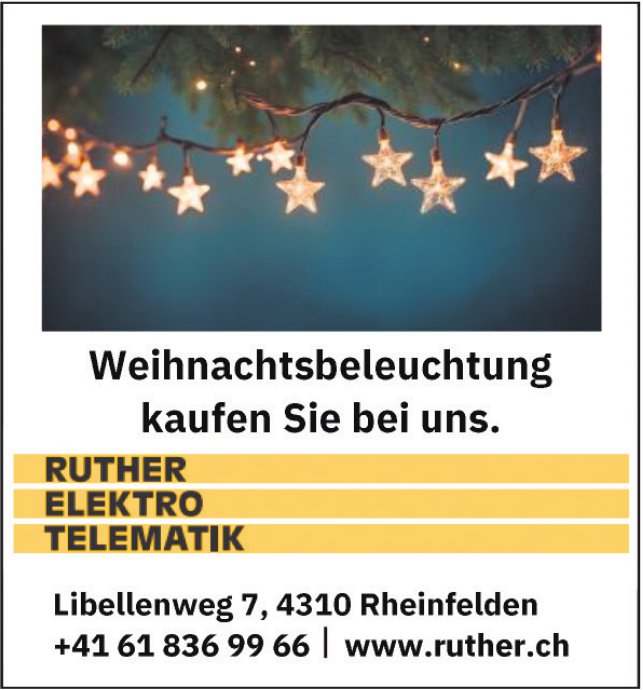 Ruther, Rheinfelden - Weihnachtsbeleuchtung kaufen Sie bei uns.
