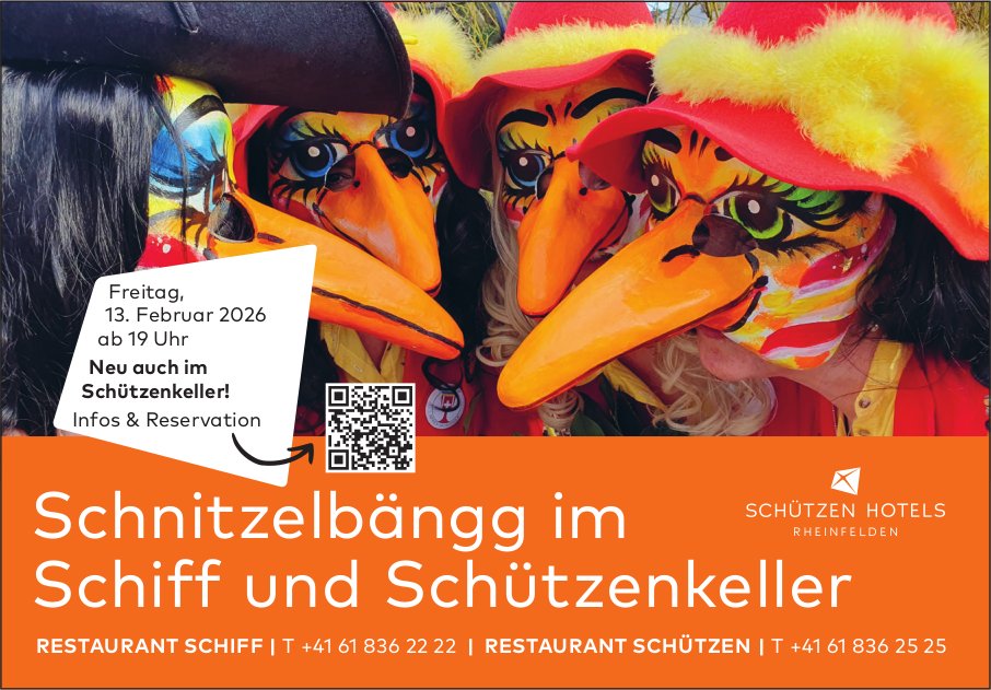 Schnitzelbängg im Schiﬀ und Schützenkeller, 13. Februar