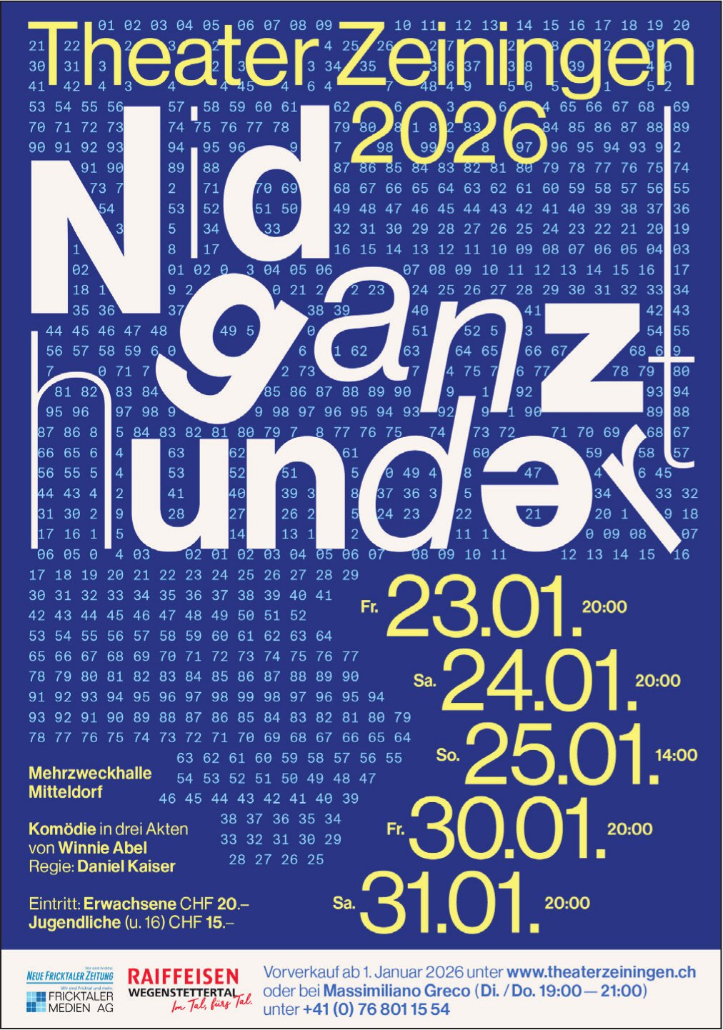 Theater Zeiningen, 23. - 31. Januar