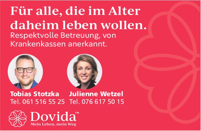 Dovida, Für alle, die im Alter daheim leben wollen.