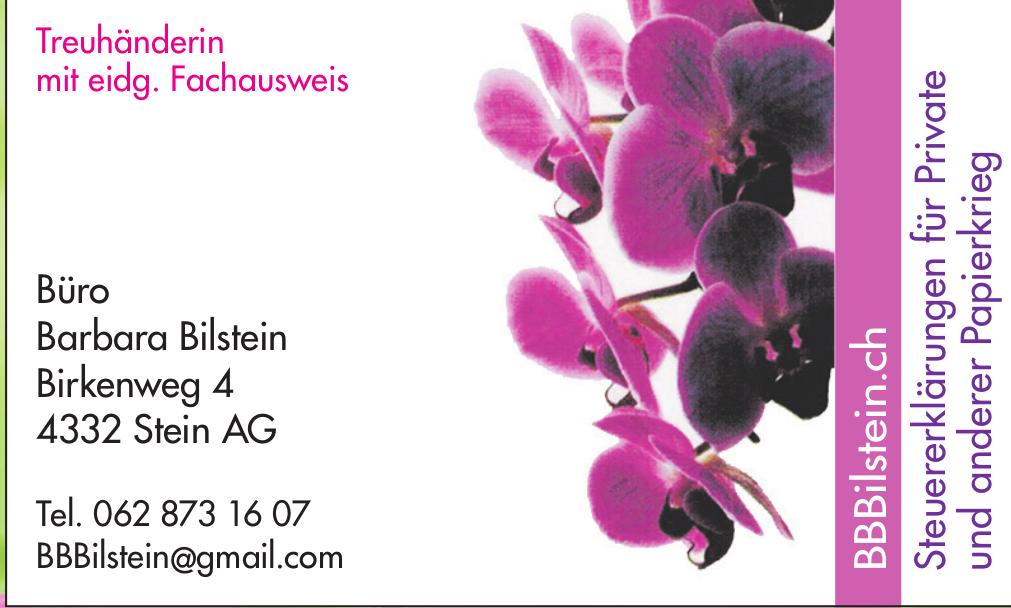Büro Barbara Bilstein, Stein AG - Steuererklärungen für Private und anderer Papierkrieg
