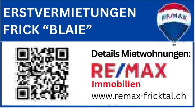 ERSTVERMIETUNGEN FRICK “BLAIE”, zu vermieten