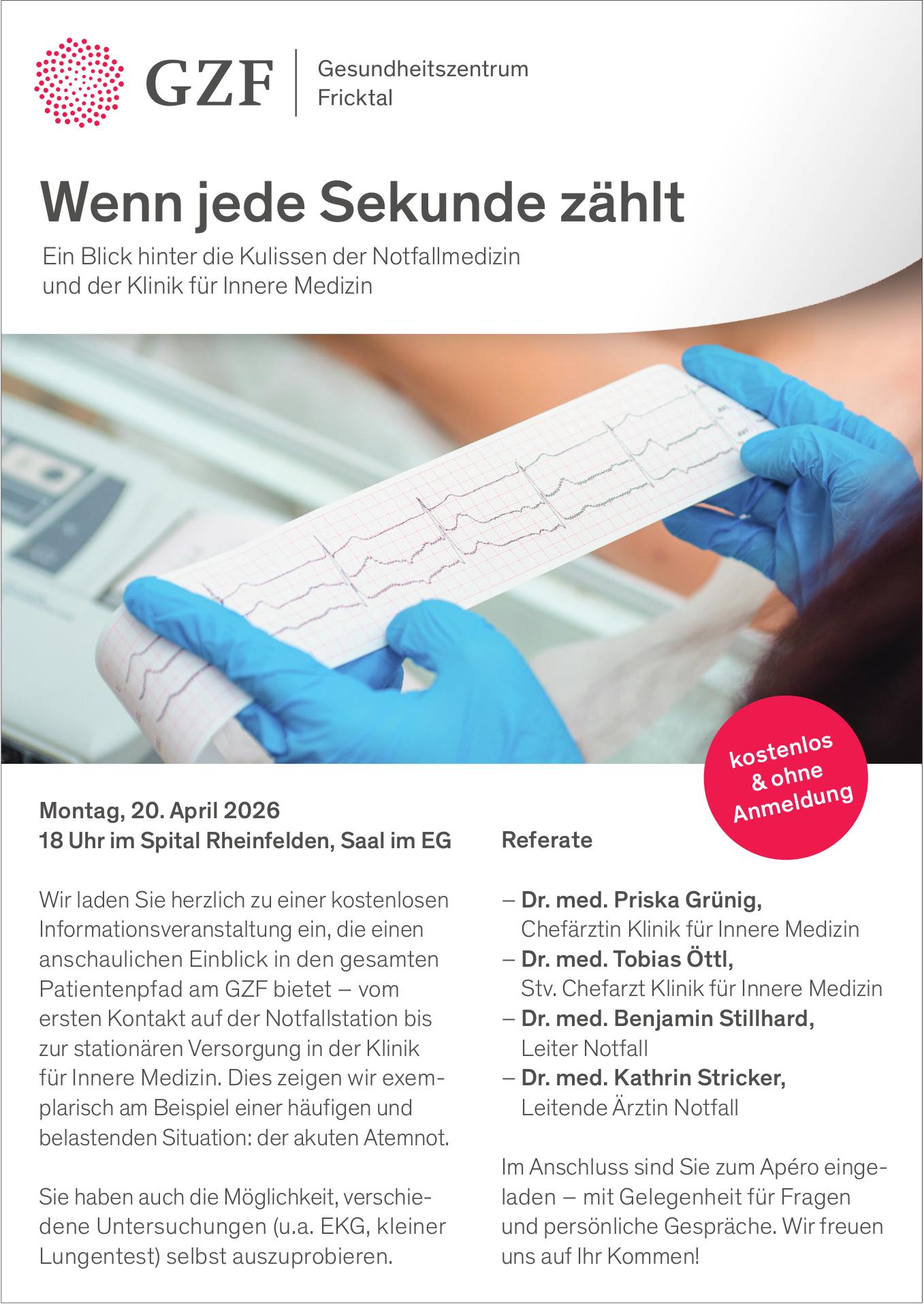 Wenn jede Sekunde zählt, 20. April, Spital Rheinfelden