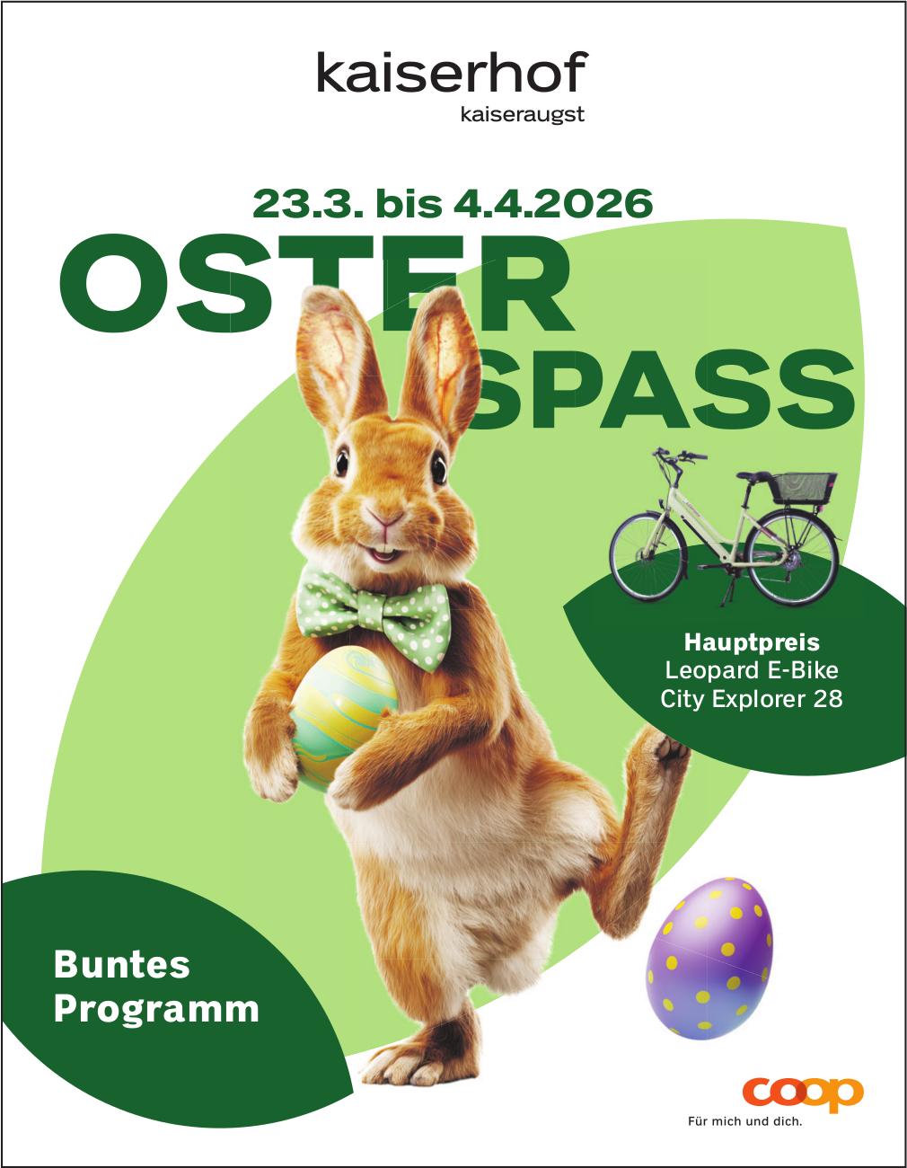 OSTERSPASS, 23. März - 4. April