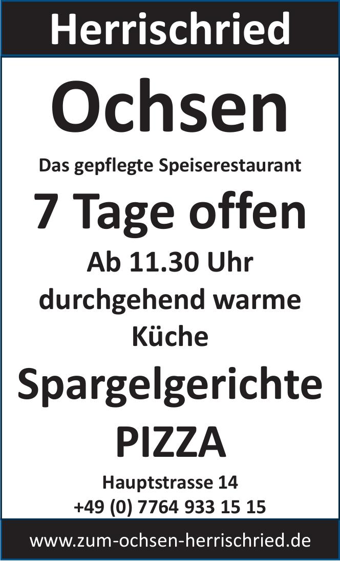 Ochsen, Herrischried - 7 Tage offen
