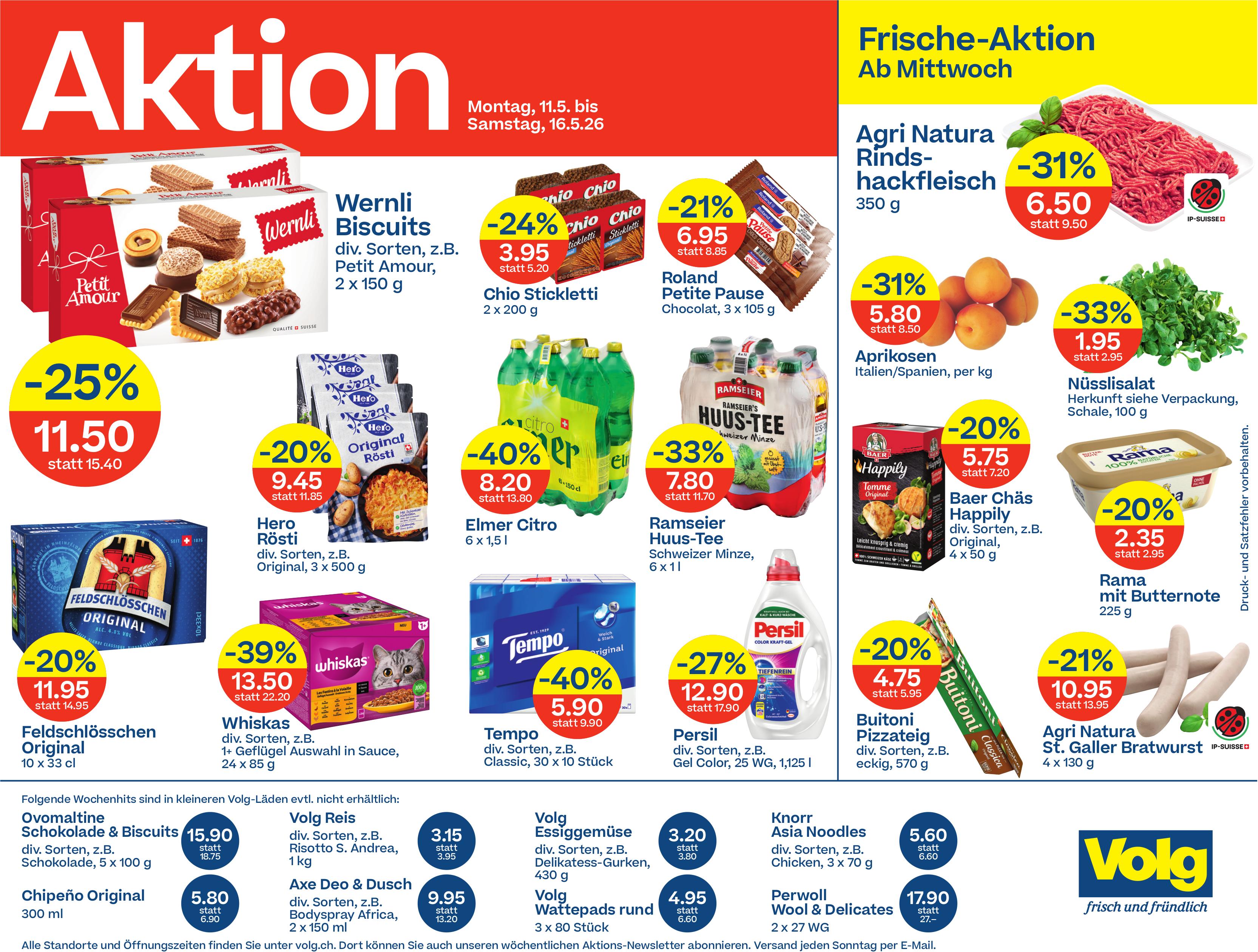 Volg, Frische-Aktion