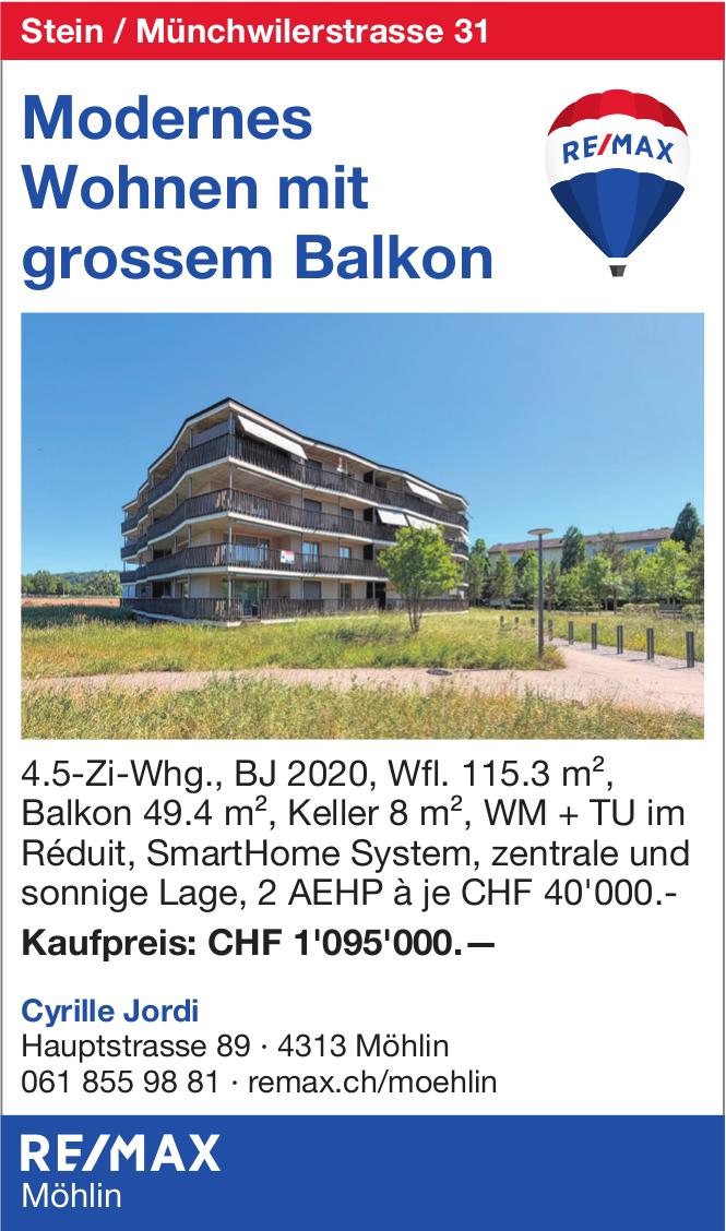 4.5-Zi-Whg., Möhlin, zu verkaufen