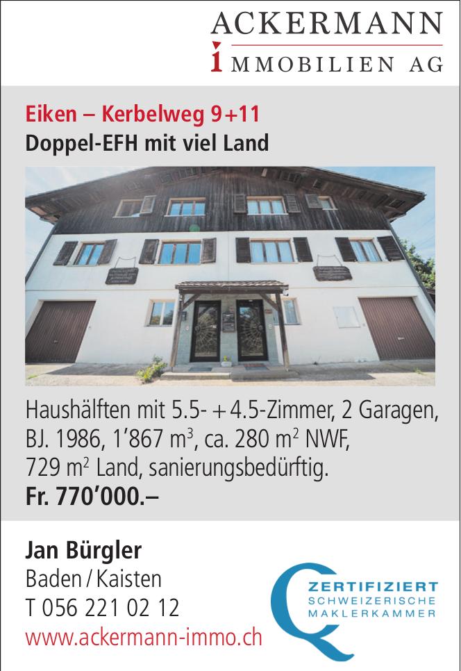 Doppel-EFH mit viel Land, 5½ Zimmer-Wohnung, Eiken