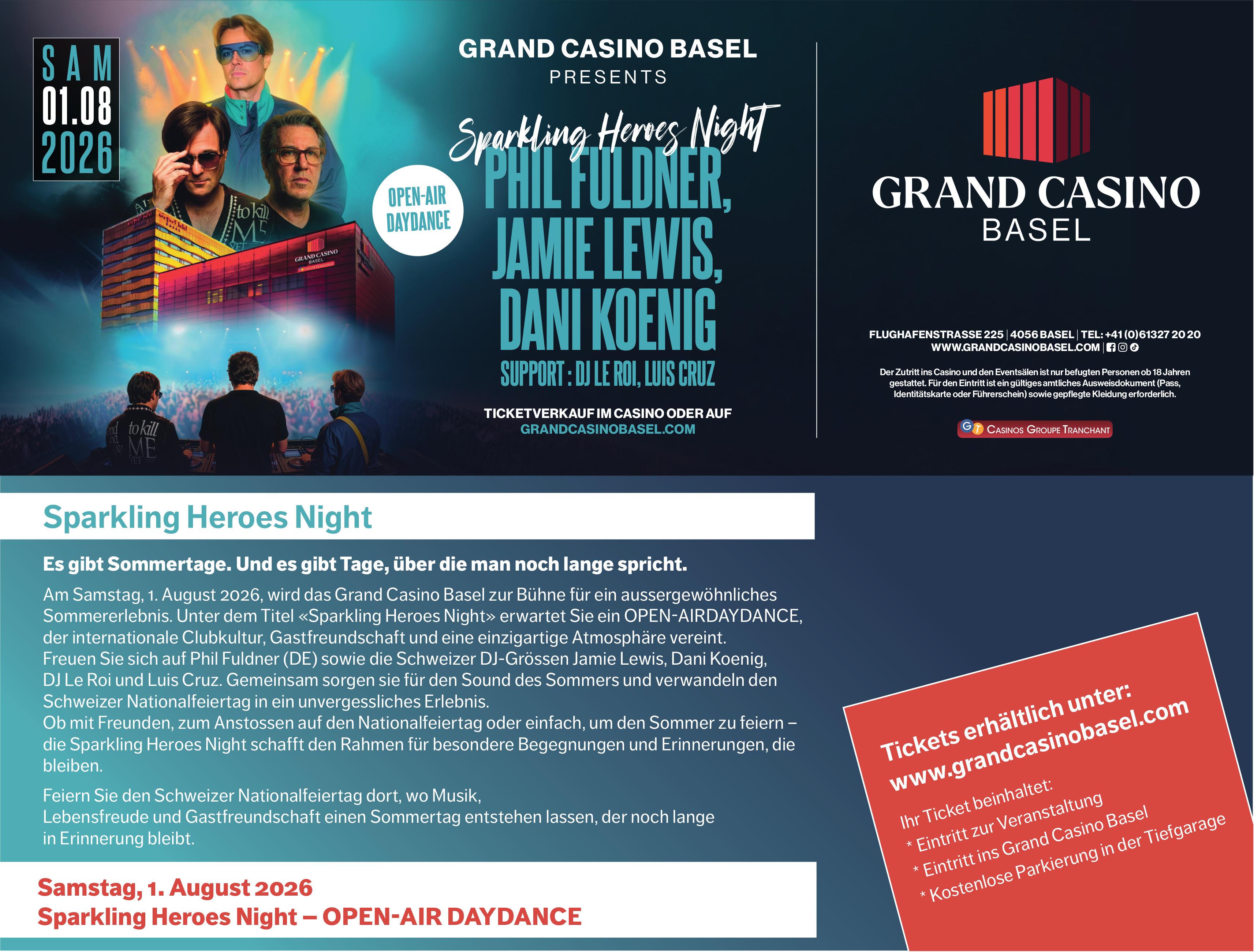 Sparkling Heroes Night, 1. August