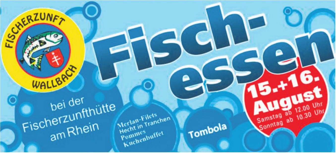 Fischessen, 15. - 16. August, Fischerzunfthütte am Rhein