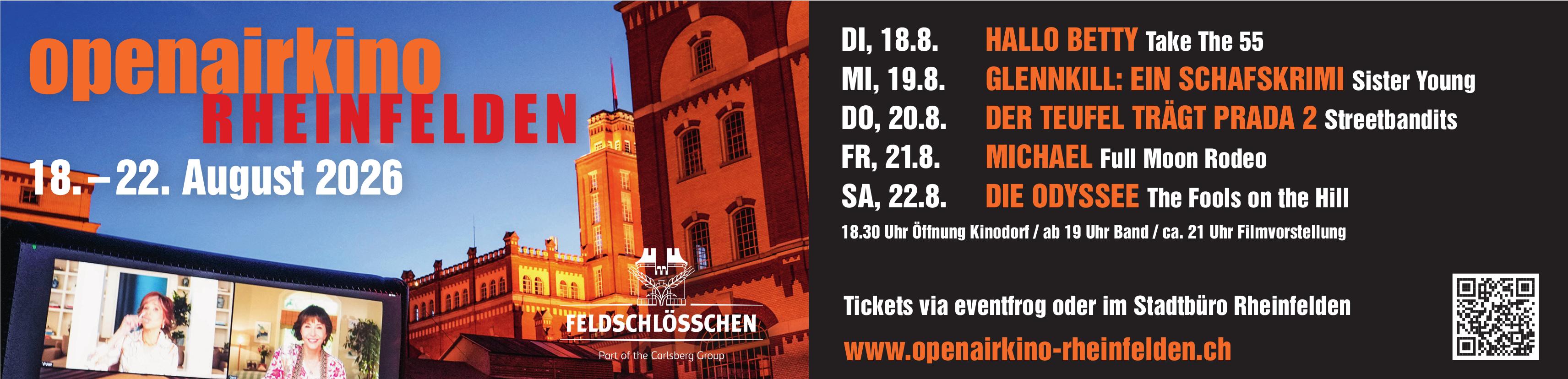 Openairkino RHEINFELDEN, 18. - 22. August