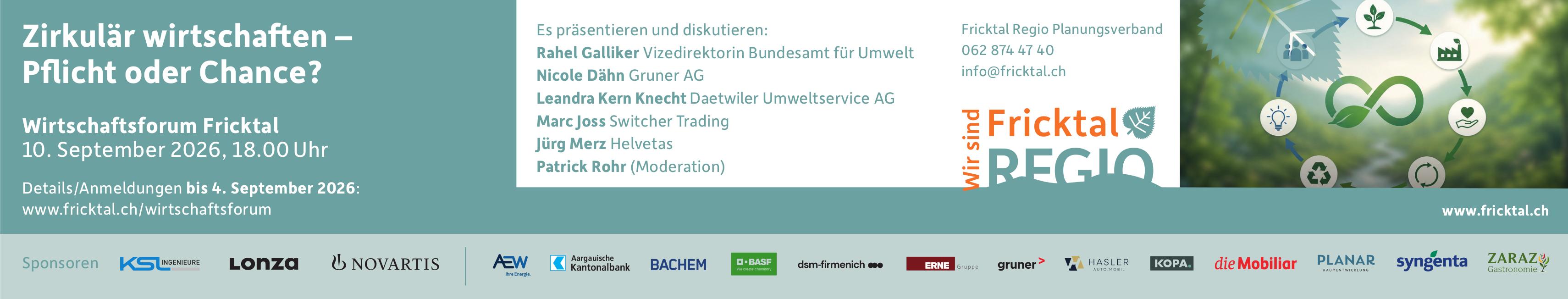 Zirkulär wirtschaften – Pflicht oder Chance?, 10. September
