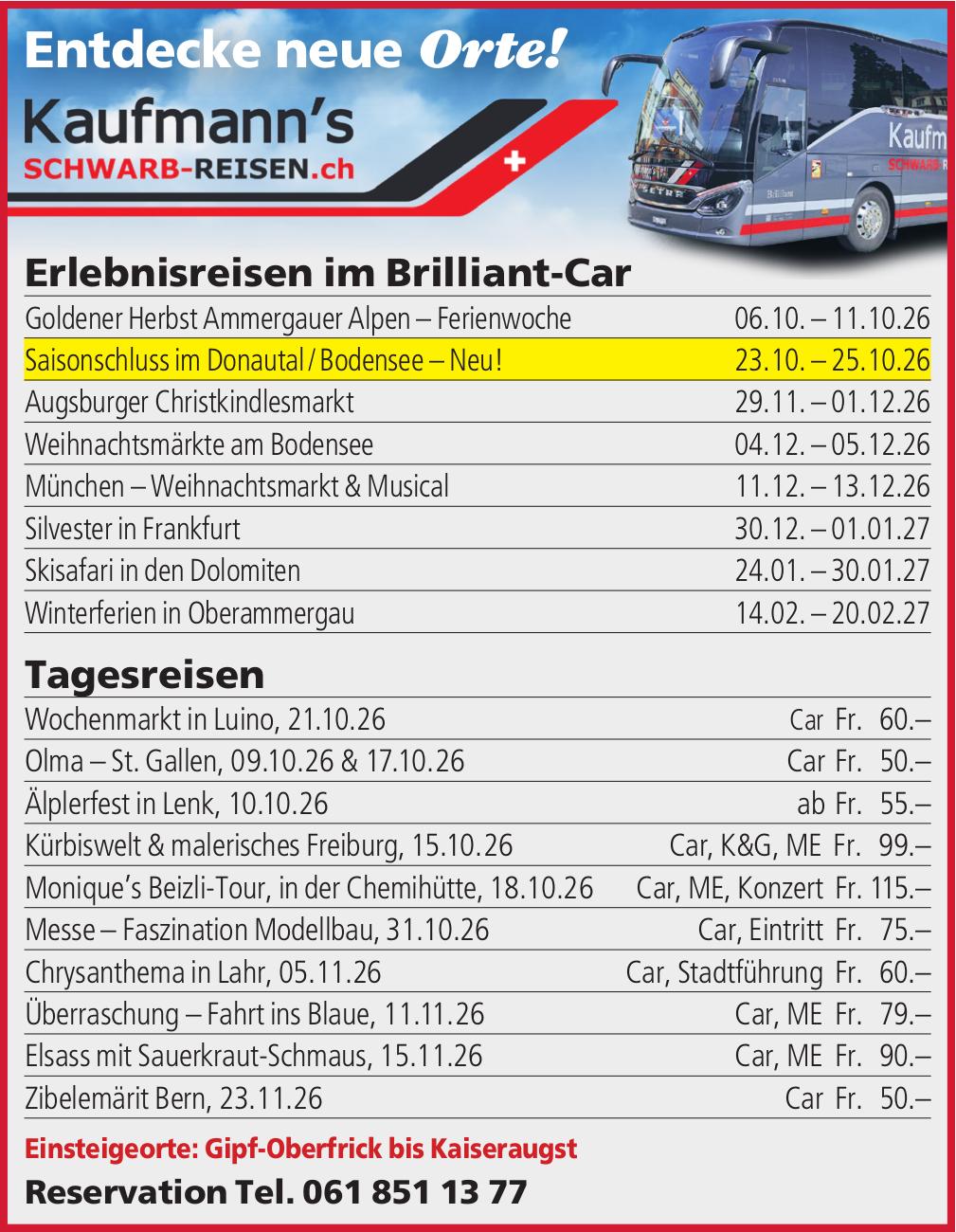 Kaufmann's, Entdecke neue Orte!
