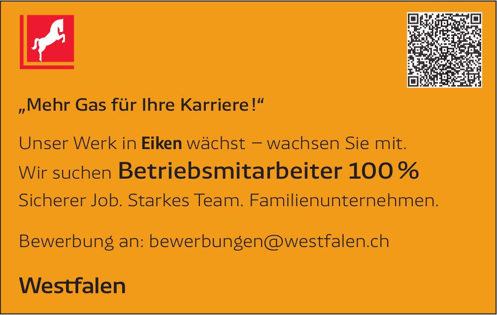 Wir suchen Betriebsmitarbeiter 100 %, Westfalen, Eiken, gesucht