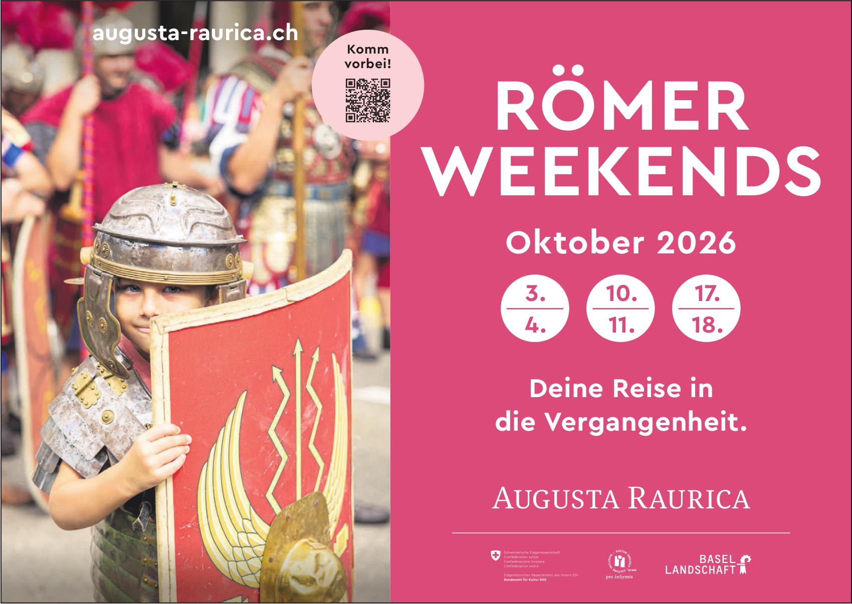 RÖMER WEEKENDS, 3. - 18. Oktober