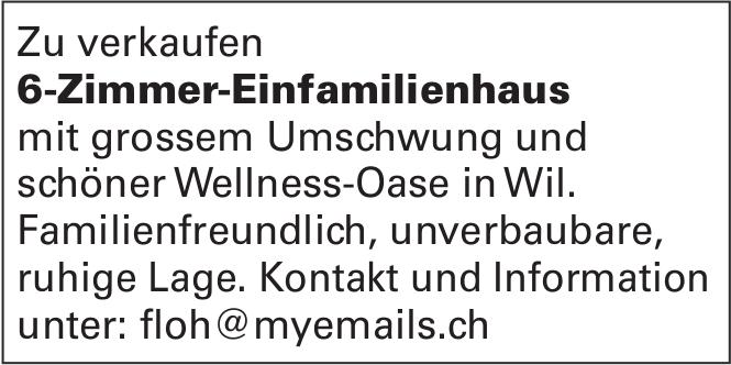 6-Zimmer-Einfamilienhaus, Wil, zu verkaufen