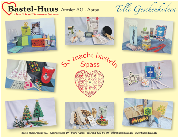 Bastel-Huus Amsler AG, Aarau - So macht basteln Spass