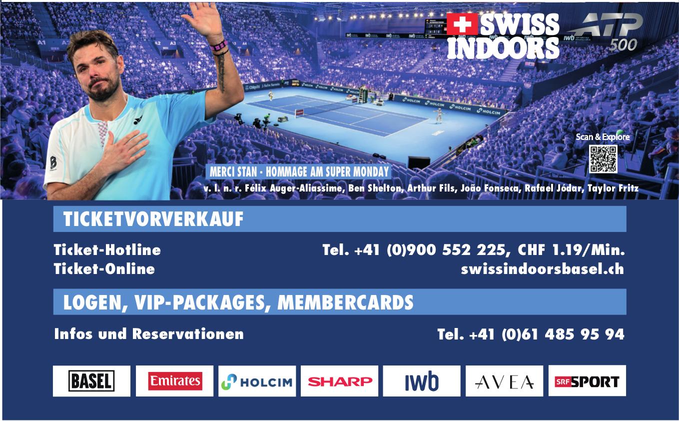 SWISS INDOORS, MERCI STAN – HOMMAGE AM SUPER MONDAY