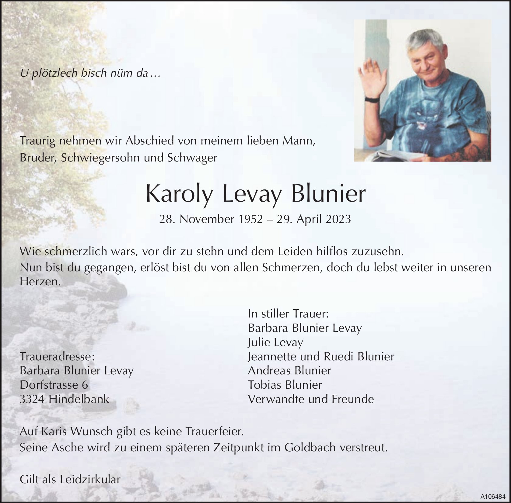Karoly Levay Blunier, April 2023 / TA