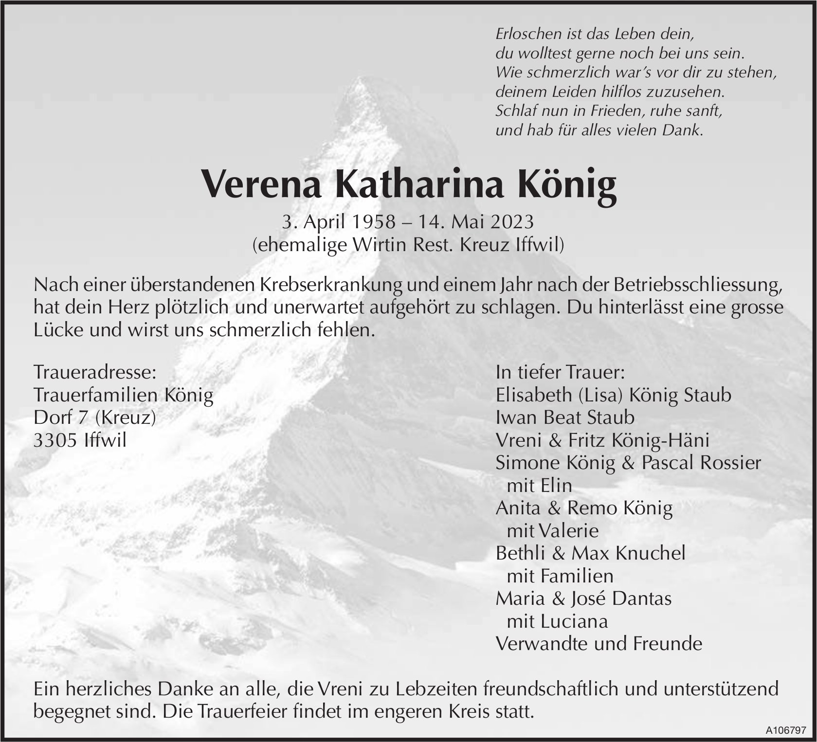 Verena Katharina König, Mai 2023 / TA