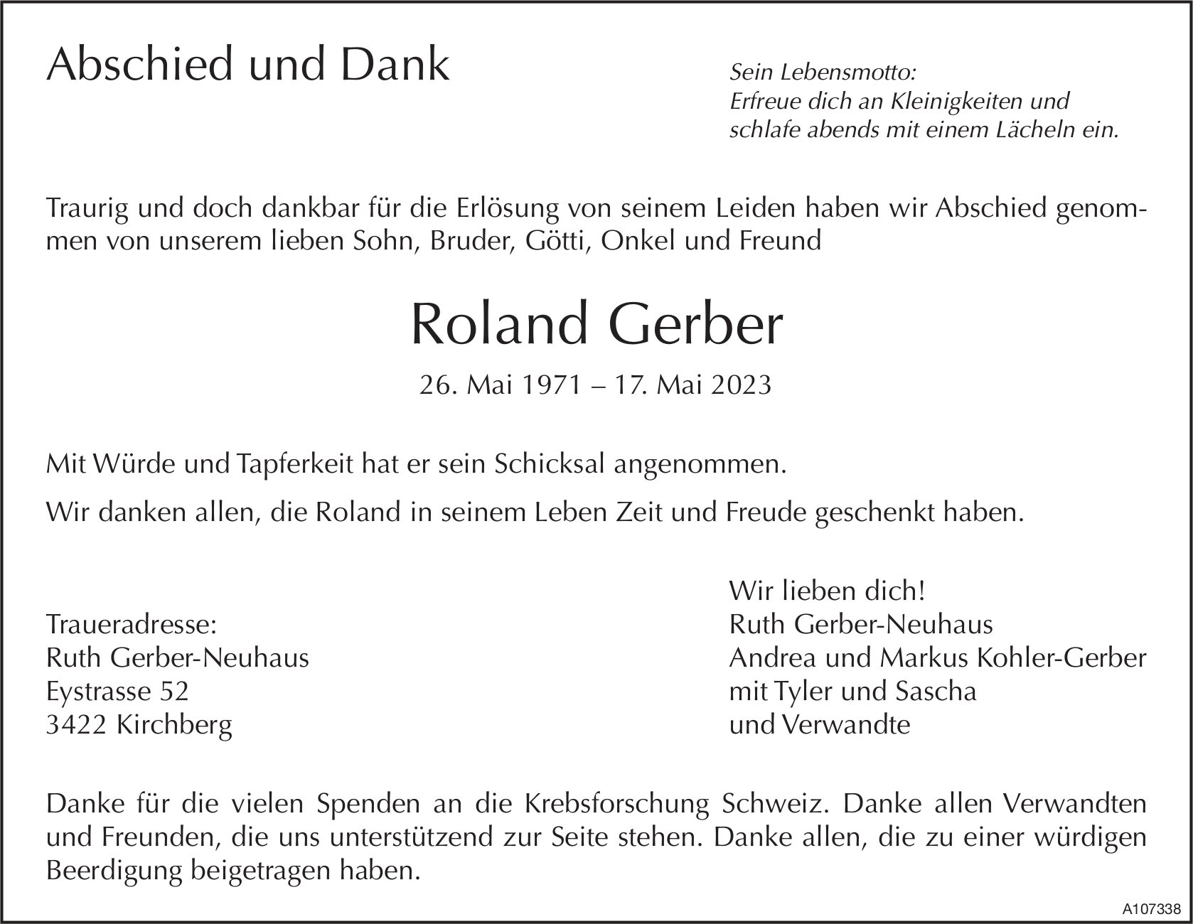 Roland Gerber, im Juni 2023 / TA + DS