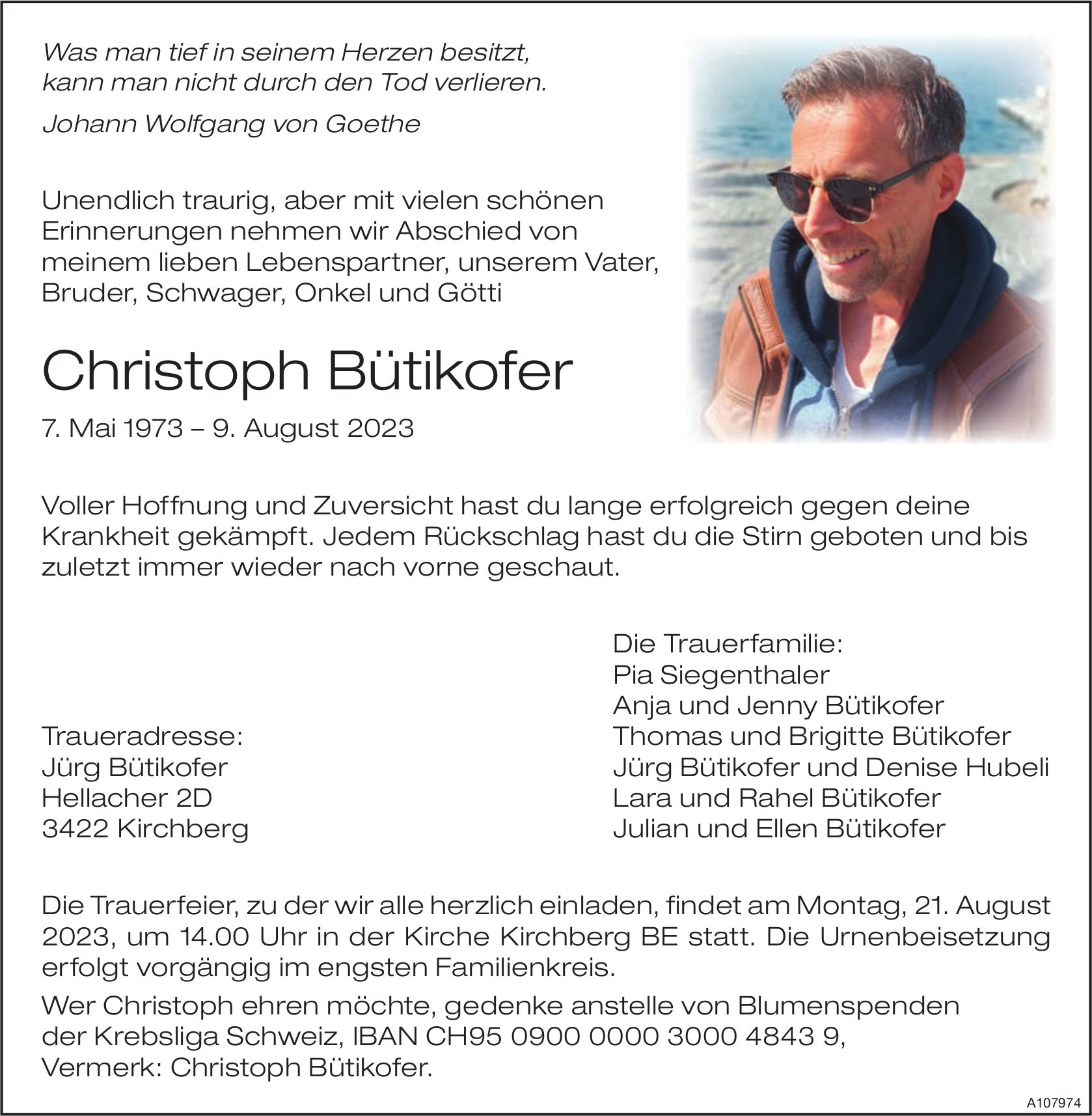 Christoph Bütikofer, August 2023 / TA