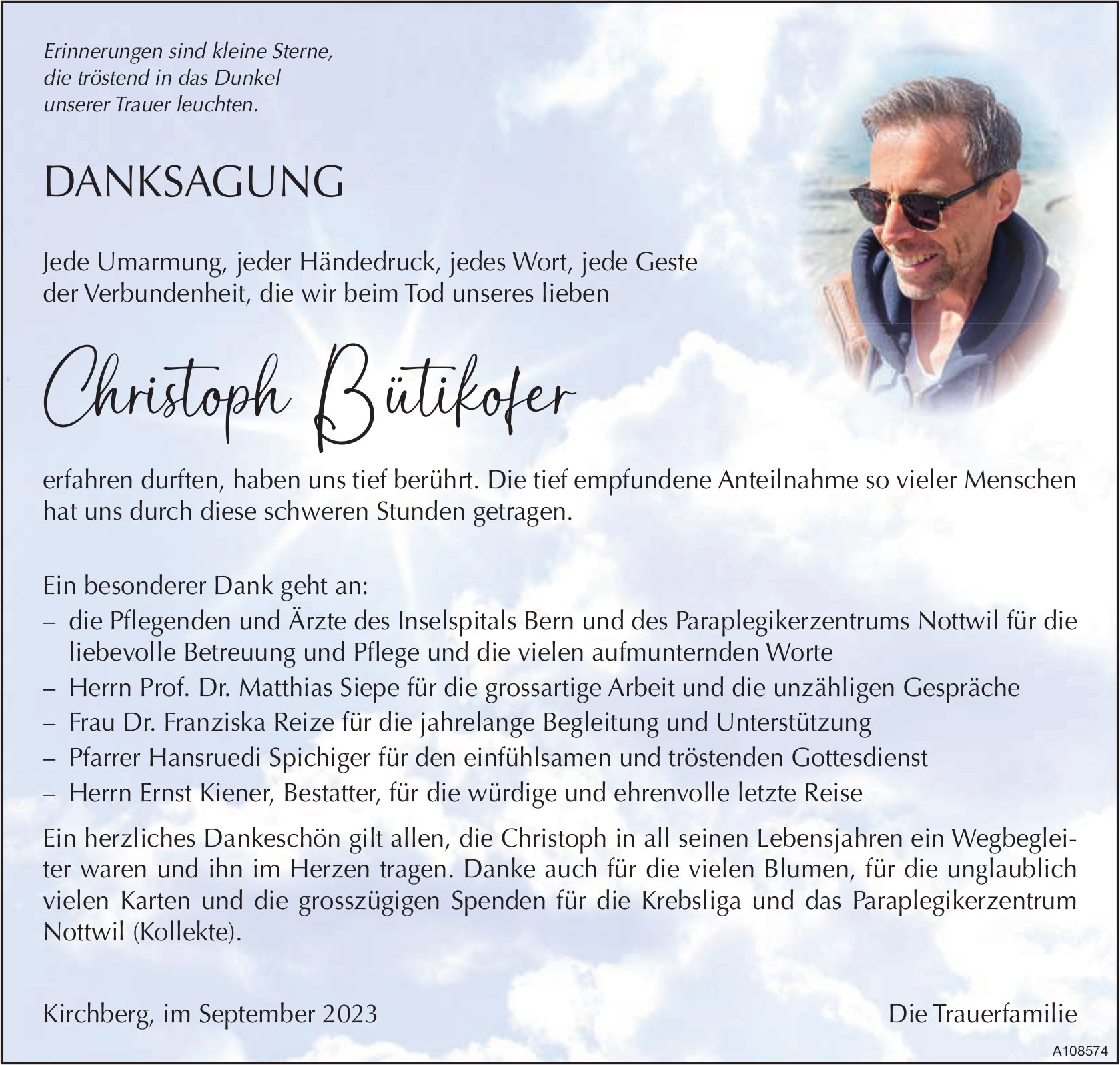Christoph Bütikofer, im September 2023 / DS