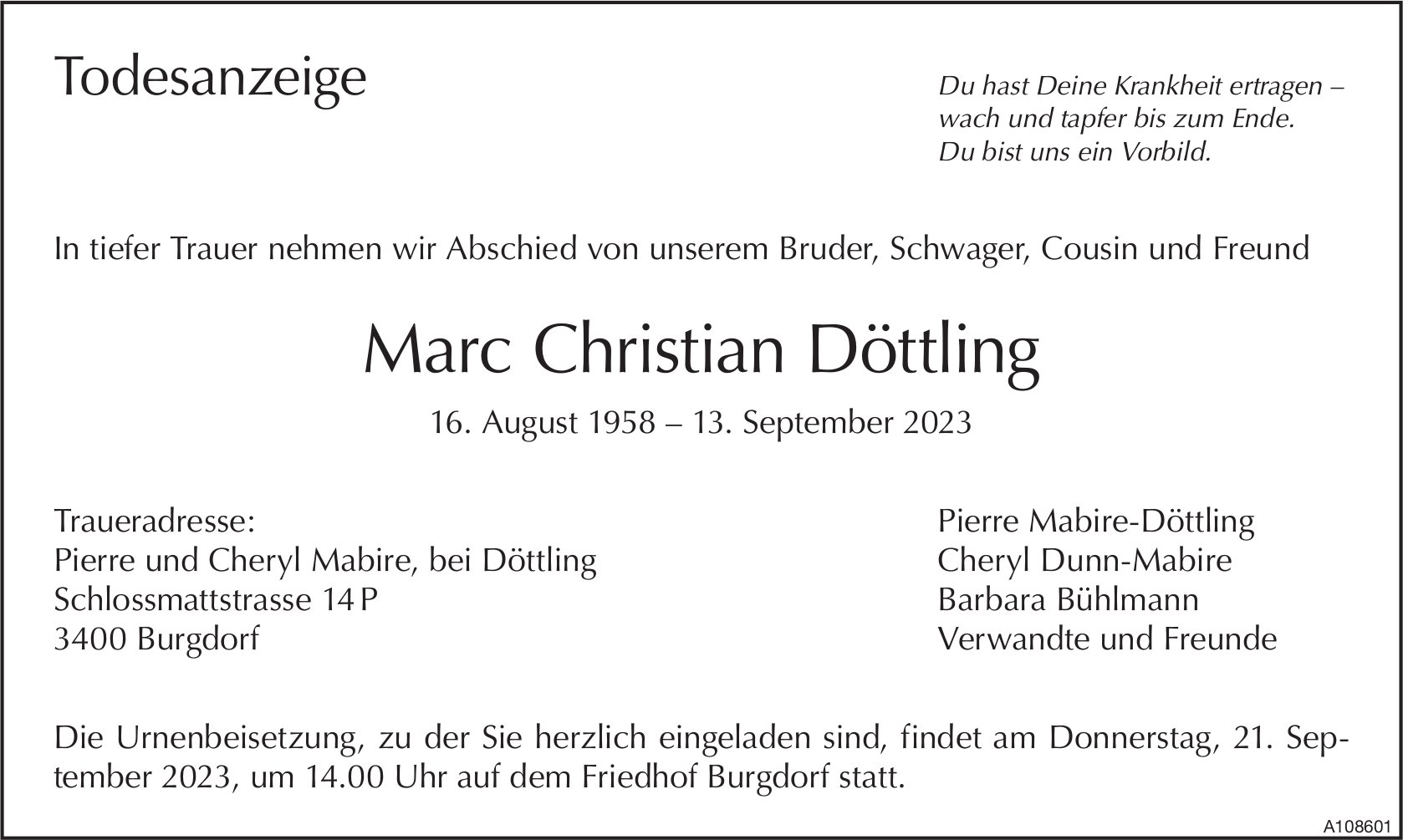Marc Christian Döttling, September 2023 / TA