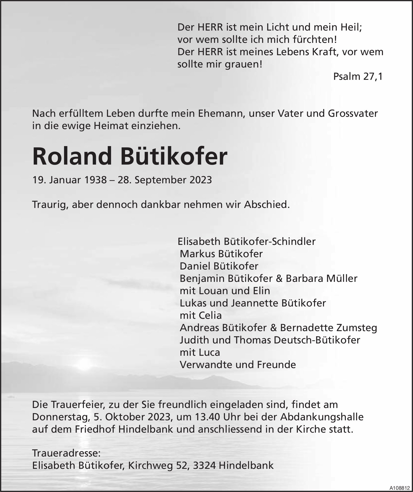 Roland Bütikofer, September 2023 / TA