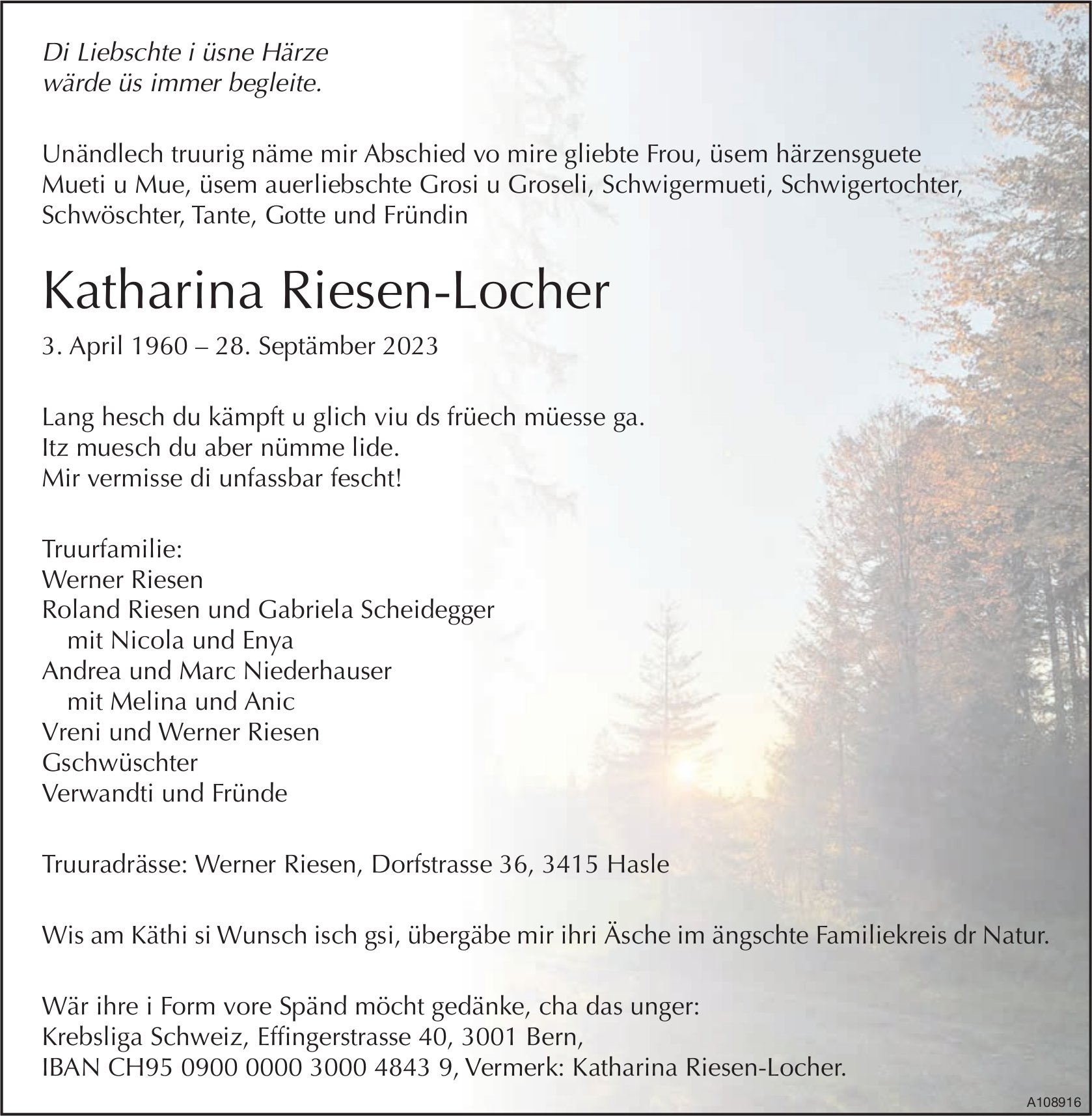 Katharina Riesen-Locher, September 2023 / TA